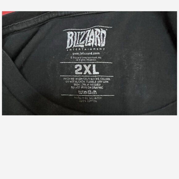 Blizzard Entertainment Warcraft III Reforged Black T-Shirt Men’s 2XL 100% Cotton - Picture 3 of 3